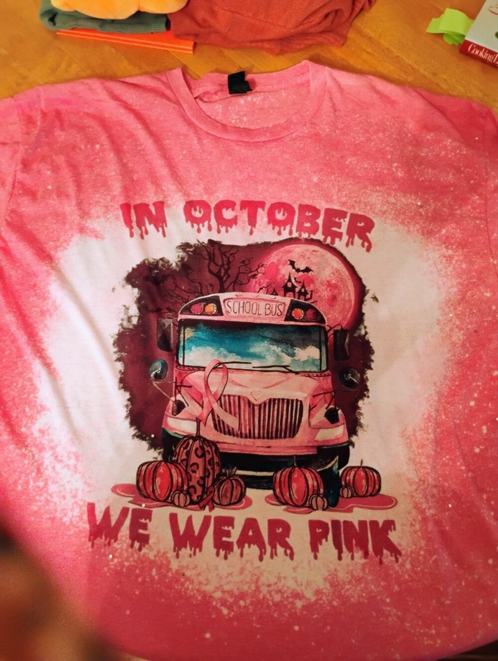 October Pink Bus T-shirt